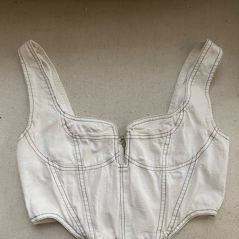 White Corset Top